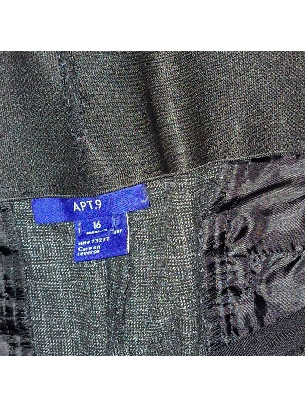 Apt 9 Dark Gray Dress Pants Size 16 - Picture 3 of 3